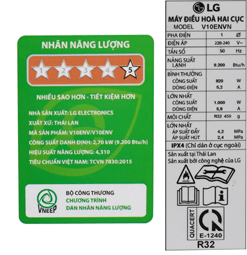 Alternative view of Máy lạnh LG Inverter 1 HP V10ENV