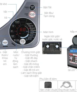 Alternative view of Máy giặt Sharp 9.5Kg ES-W95HV-S