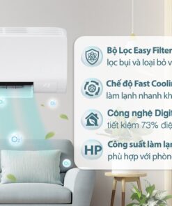 Alternative view of Máy lạnh Samsung Inverter 1 HP AR10DYHZAWKNSV